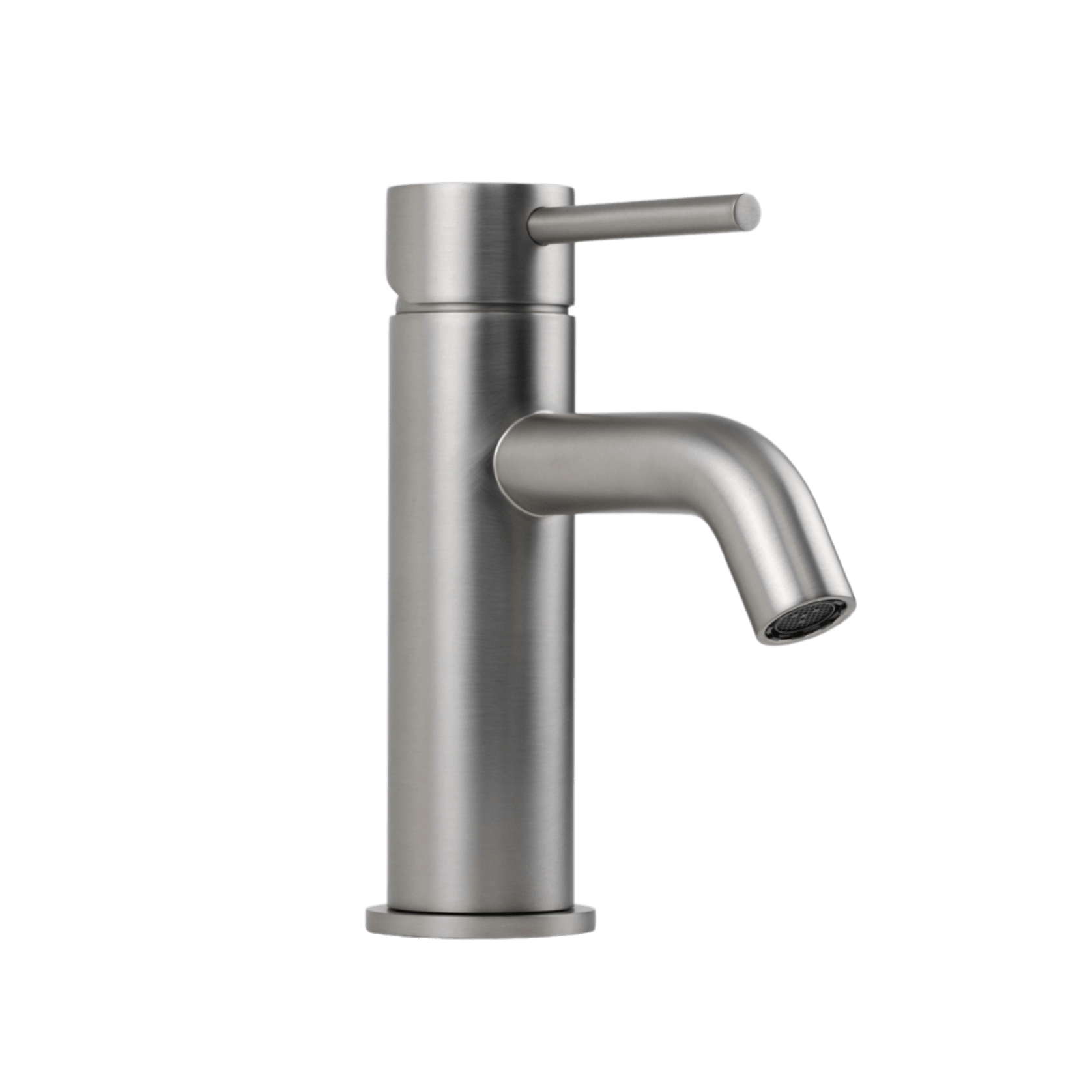 Mira Brushed Nickel Short Basin Mixer gallery detail image