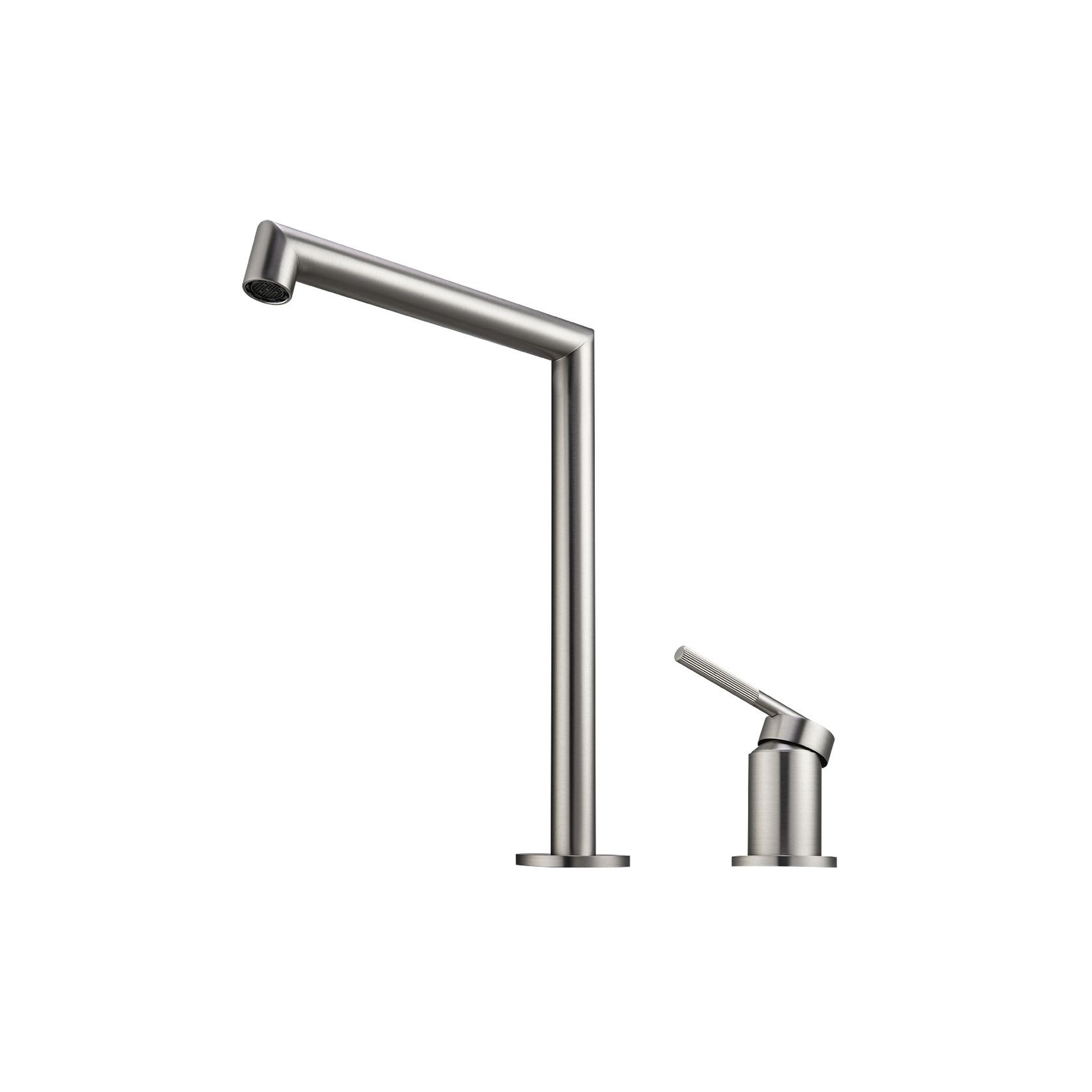 Caddence Split Type Basin Mixer Brushed Nickel gallery detail image