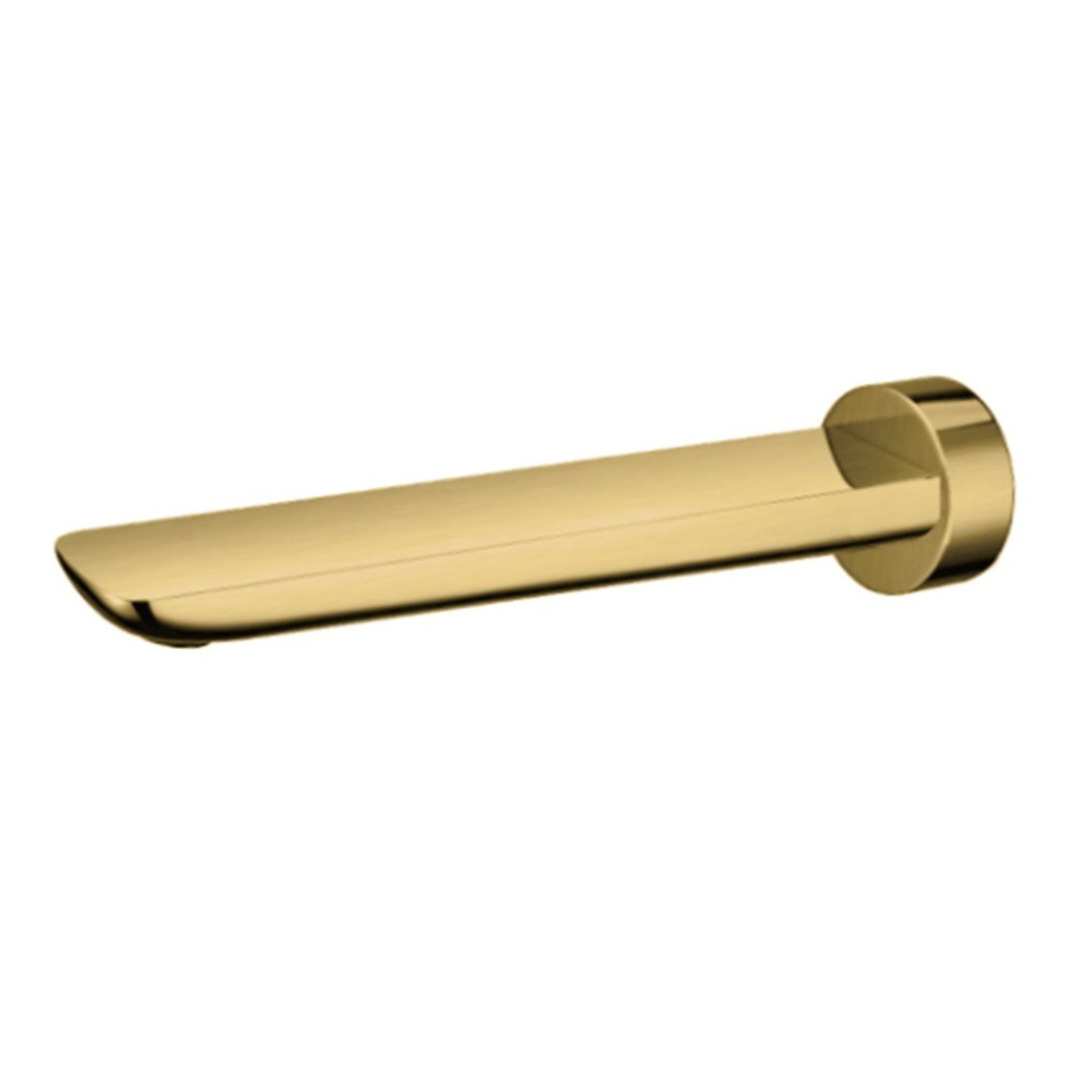 Rushy Wall Spout Brushed Brass gallery detail image