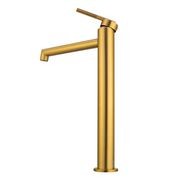 Caddence Tall Basin Mixer Brushed Brass gallery detail image