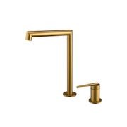 Caddence Split Type Basin Mixer Brushed Brass gallery detail image