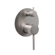 Mira Brushed Nickel Wall Mixer Divertor Plate gallery detail image