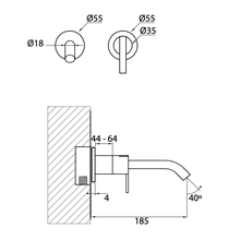 Antonio Frattini DO19 Wall Mounted Tap gallery detail image
