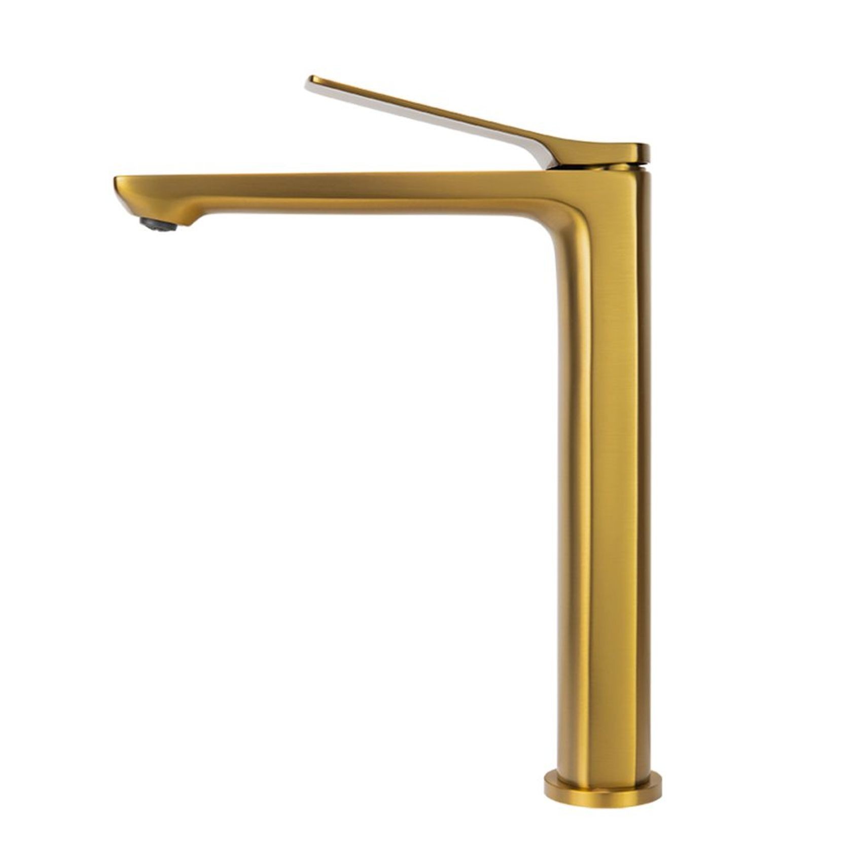 Rushy Tall Basin Mixer Brushed Brass gallery detail image