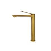 Rushy Tall Basin Mixer Brushed Brass gallery detail image