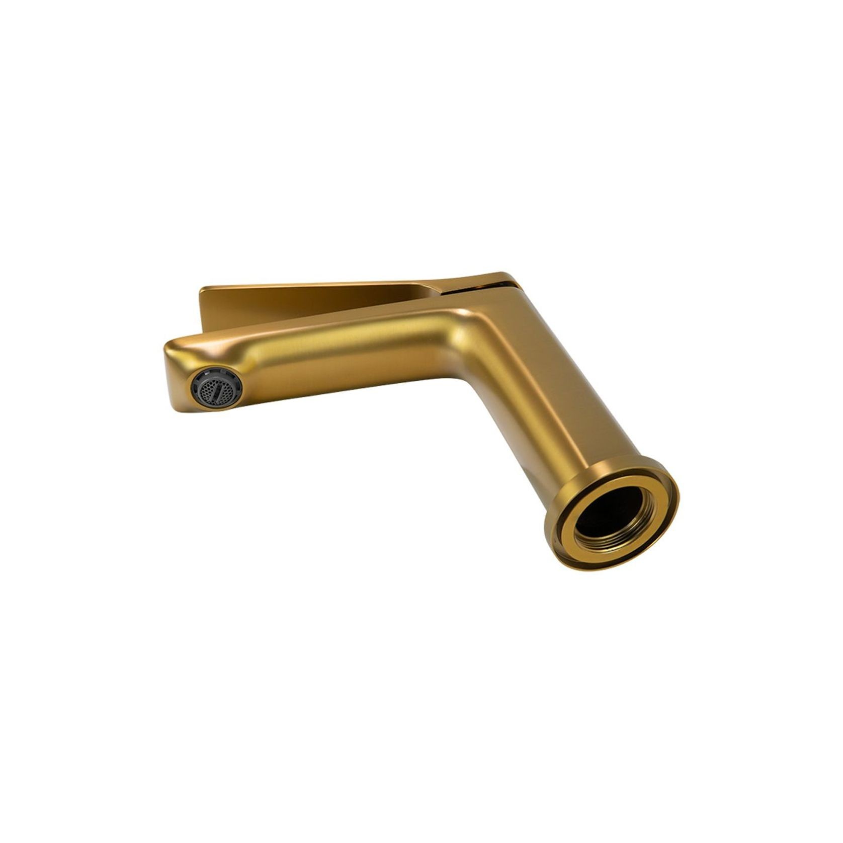 Rushy Basin Mixer Brushed Brass gallery detail image