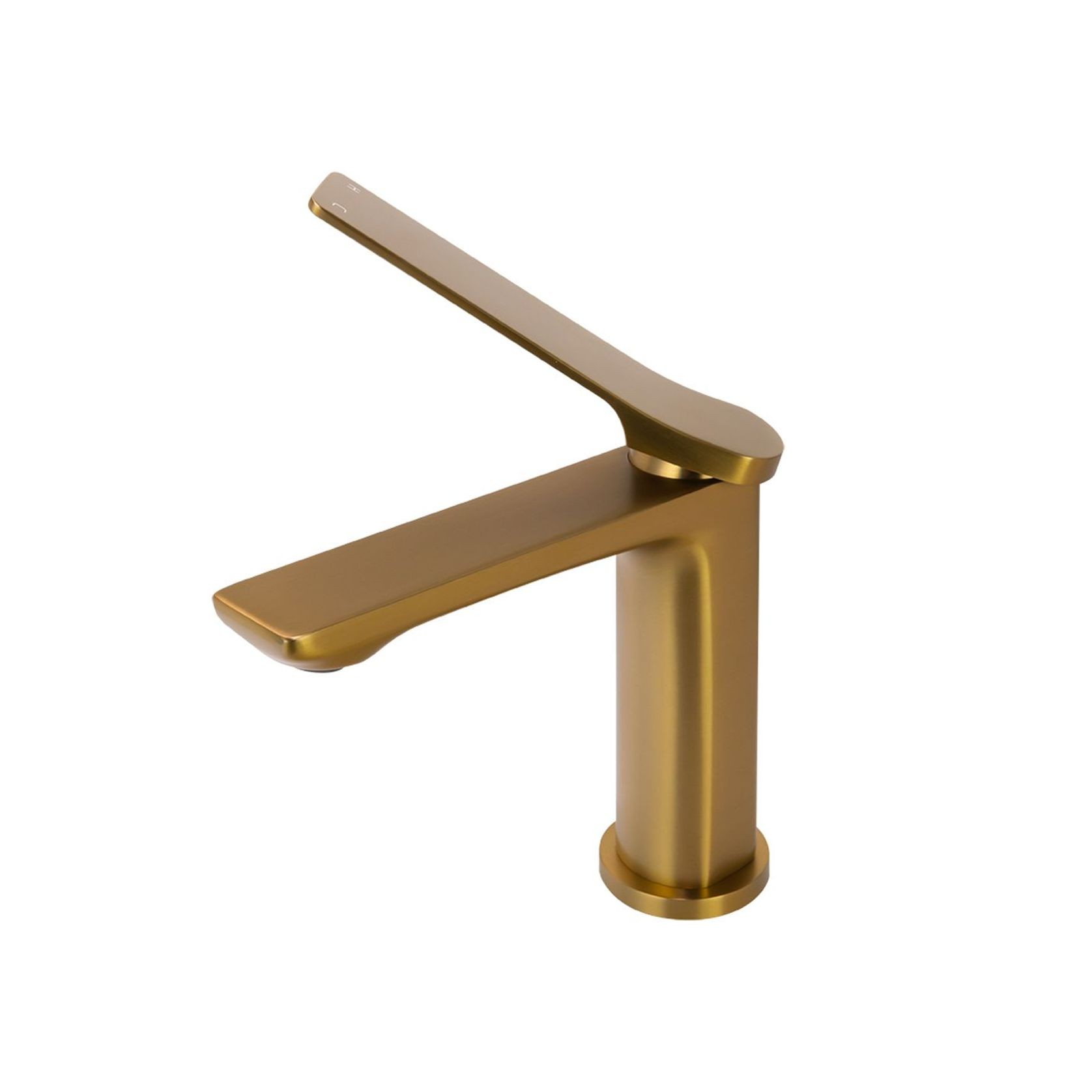 Rushy Basin Mixer Brushed Brass gallery detail image