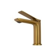 Rushy Basin Mixer Brushed Brass gallery detail image