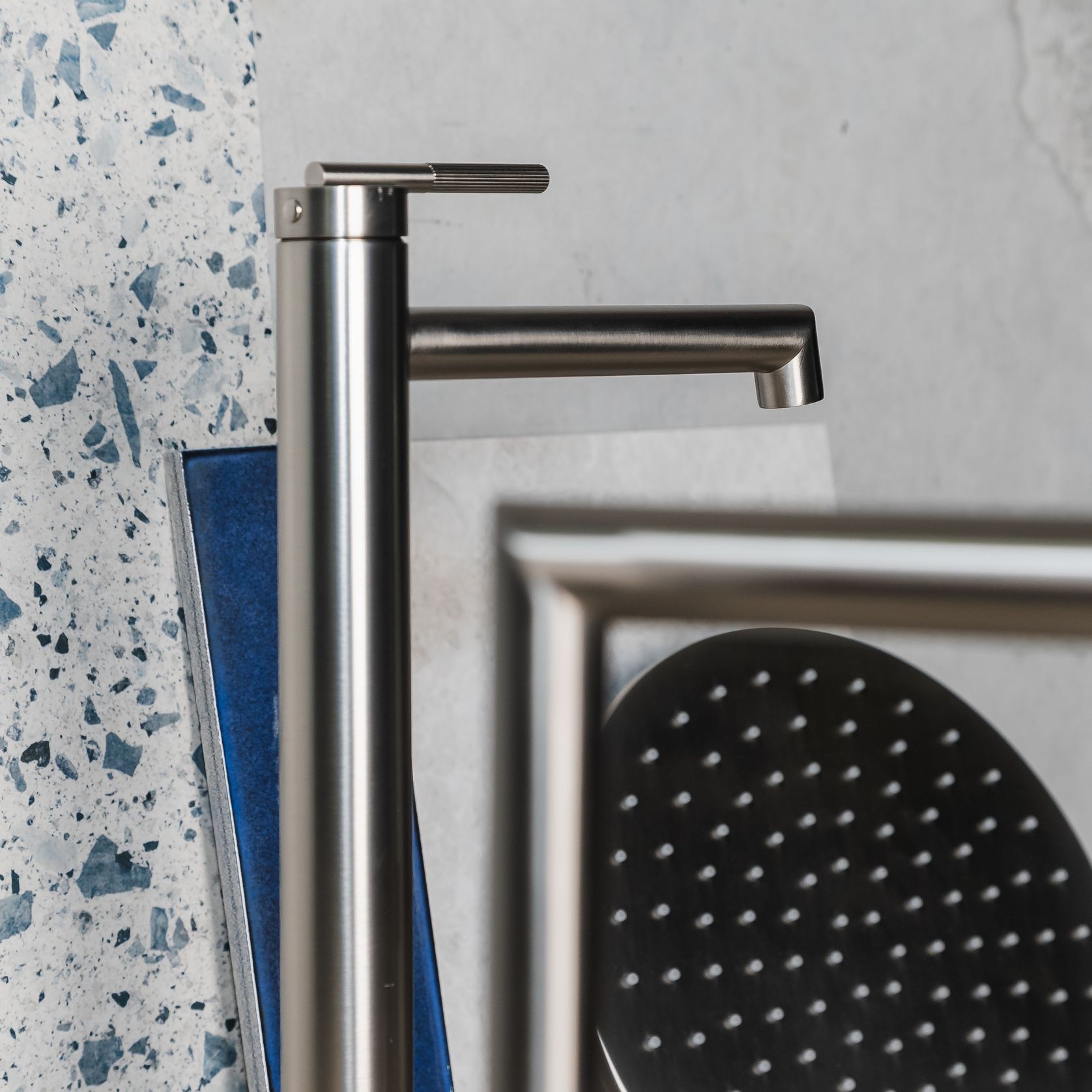 Caddence Tall Basin Mixer Brushed Nickel gallery detail image