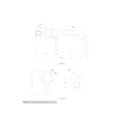 Elysian Minimal Mixer & Spout Set - Tumbled Aged Brass gallery detail image