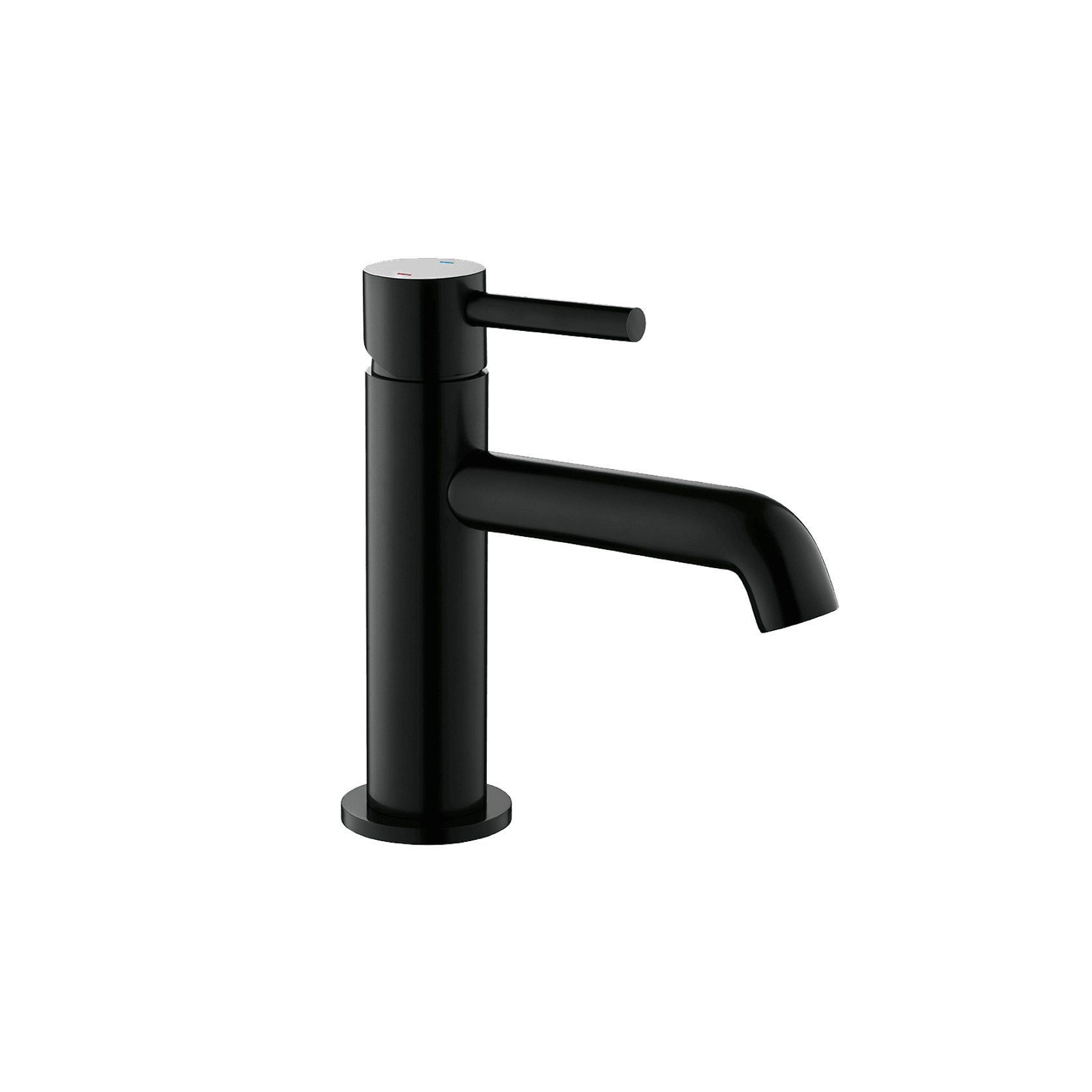Carbon Slim Standard Basin Mixer Satin Black gallery detail image