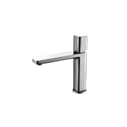 Cube Standard Basin Mixer Brushed Nickel gallery detail image