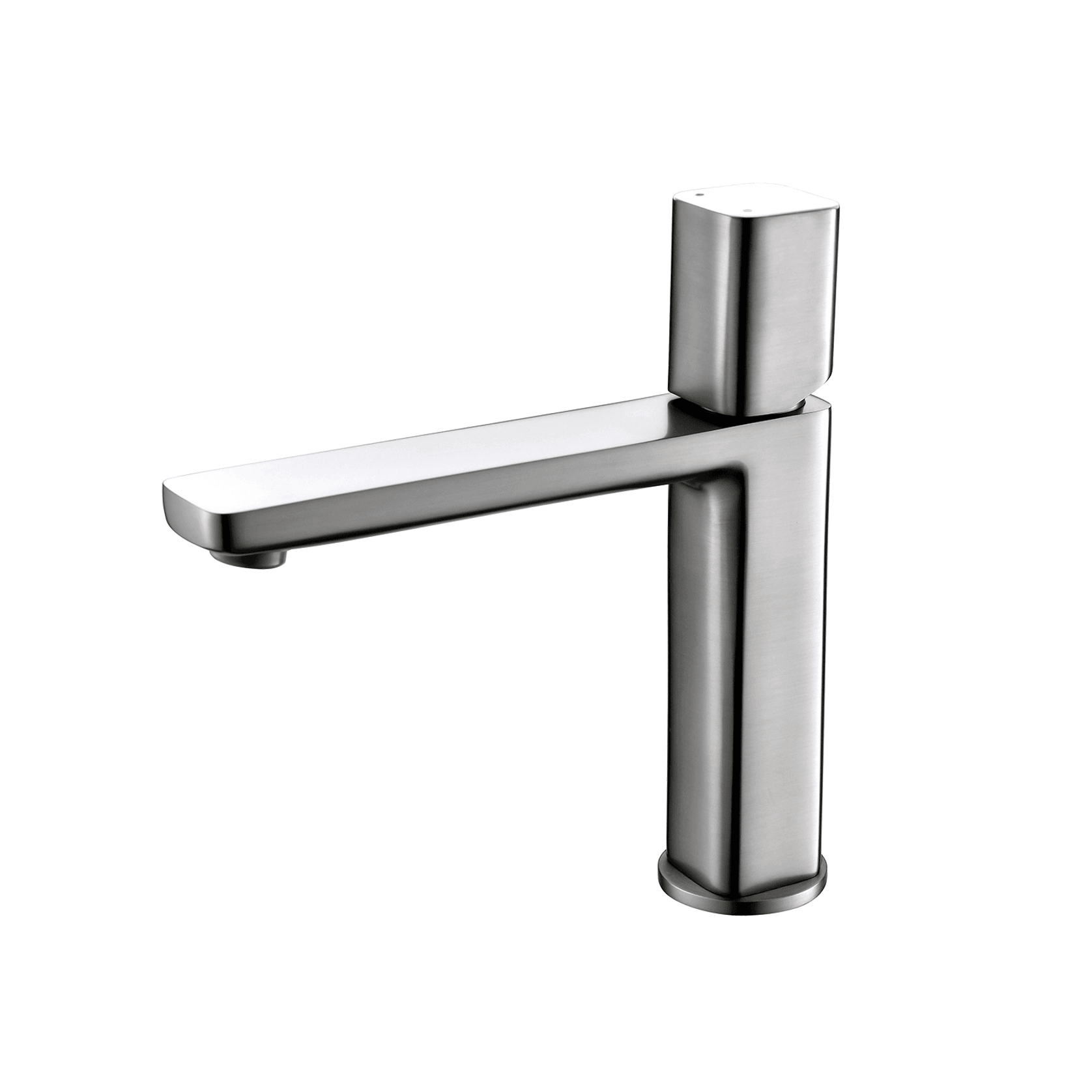 Cube Brushed Nickle Tapware Range gallery detail image