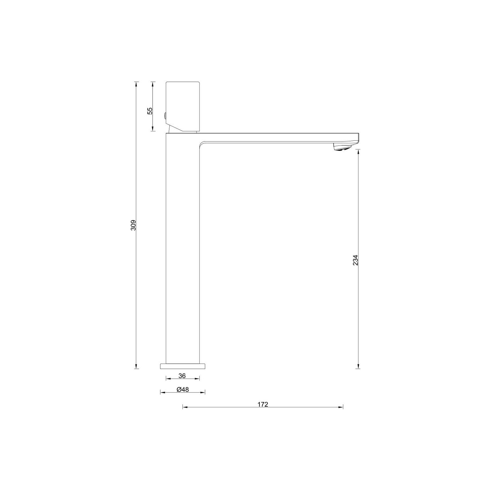 Cube Tall Basin Mixer Brushed Nickel gallery detail image
