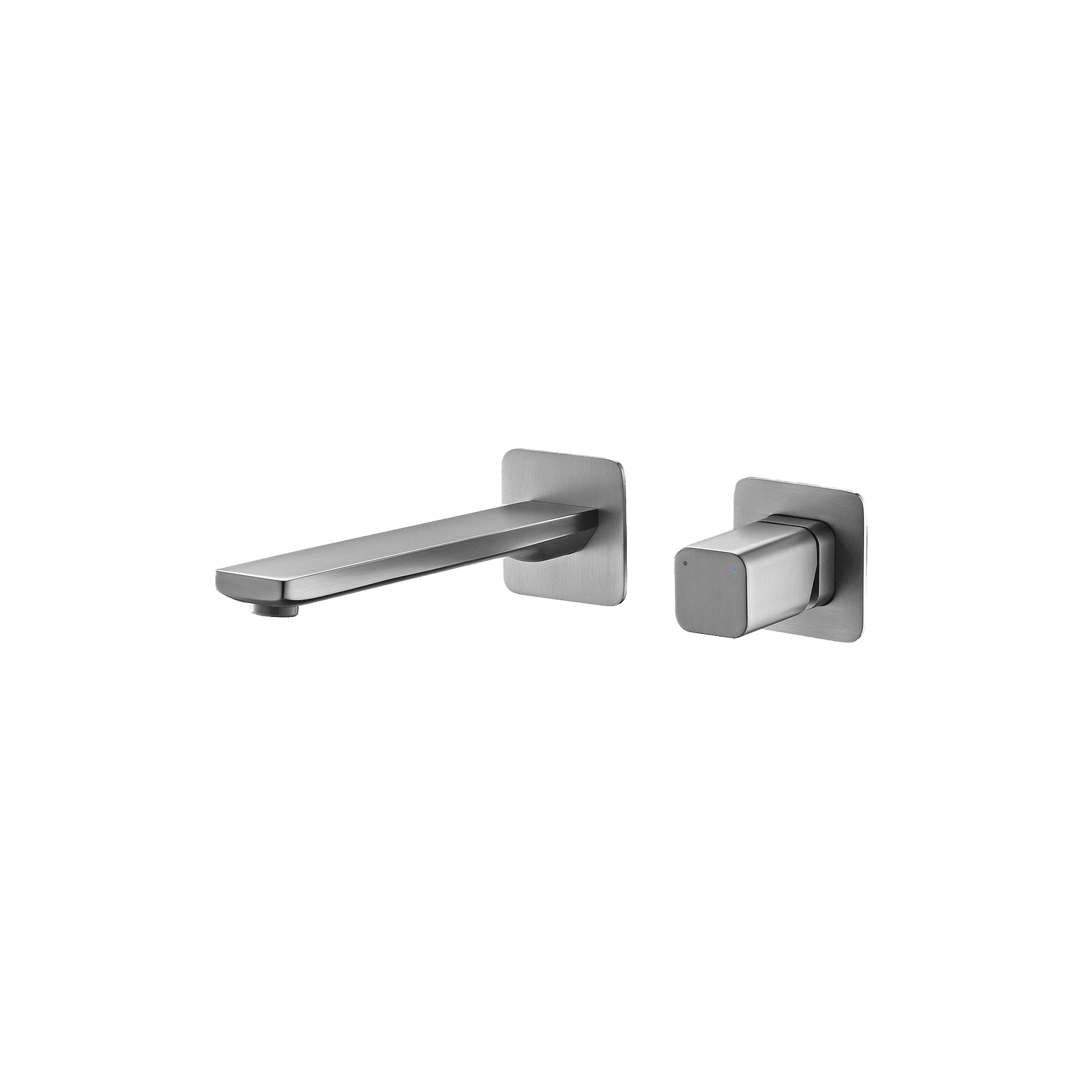 Cube Wall Mounted Basin Mixer Brushed Nickel gallery detail image