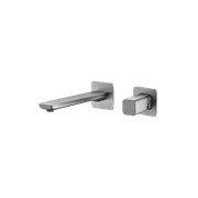 Cube Wall Mounted Basin Mixer Brushed Nickel gallery detail image