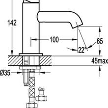 Elisa Mini Basin Mixer Chrome gallery detail image