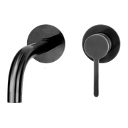 Loft Wall Basin Mixer with Short Spout Gun Metal gallery detail image