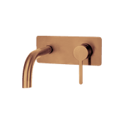 Loft Wall Basin Mixer with Short Spout Brushed Copper gallery detail image