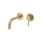 Scarab Wall Basin Mixer with Short Spout Brushed Gold gallery detail image