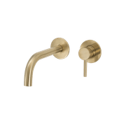 Scarab Wall Basin Mixer Brushed Gold gallery detail image