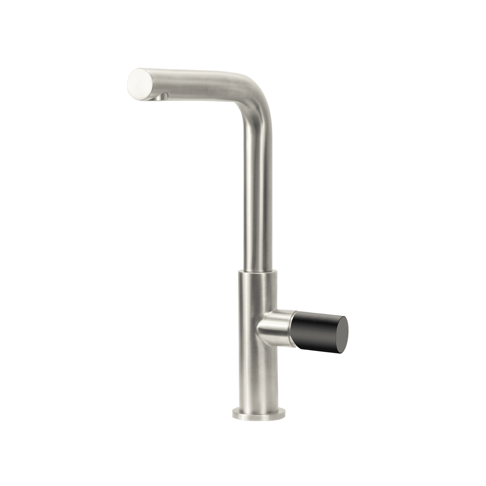 Urban Minimalist Mixer Brushed Stainless Black Handle gallery detail image