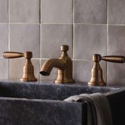Fairfield - Metal lever basin tap with low spout gallery detail image