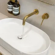 LVB Mica Bath/Basin Spout | 220mm | Curved Spout gallery detail image