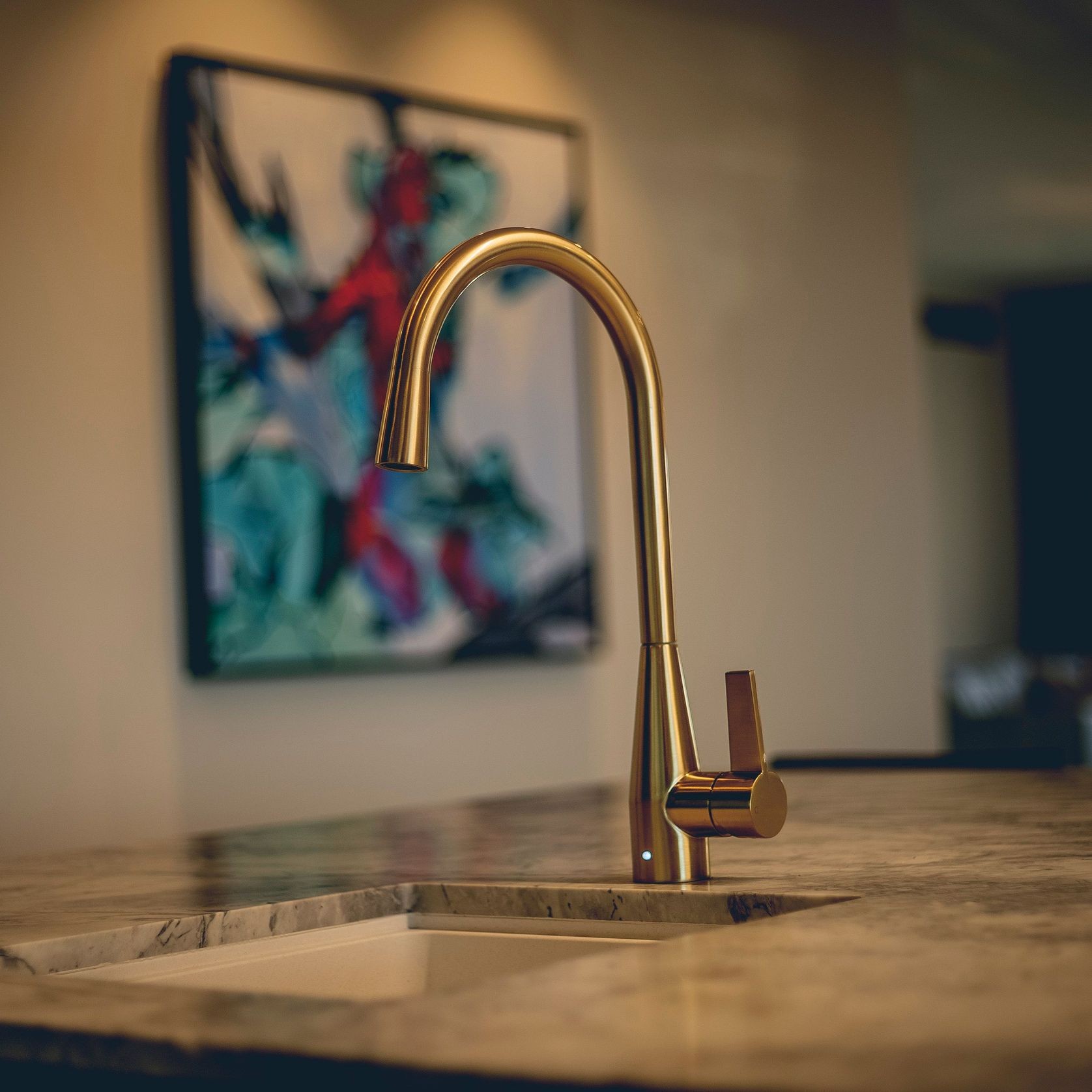 Memo Sia Sensor Gooseneck Sink Mixer Tap gallery detail image
