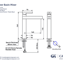Glint Tower Basin Mixer gallery detail image
