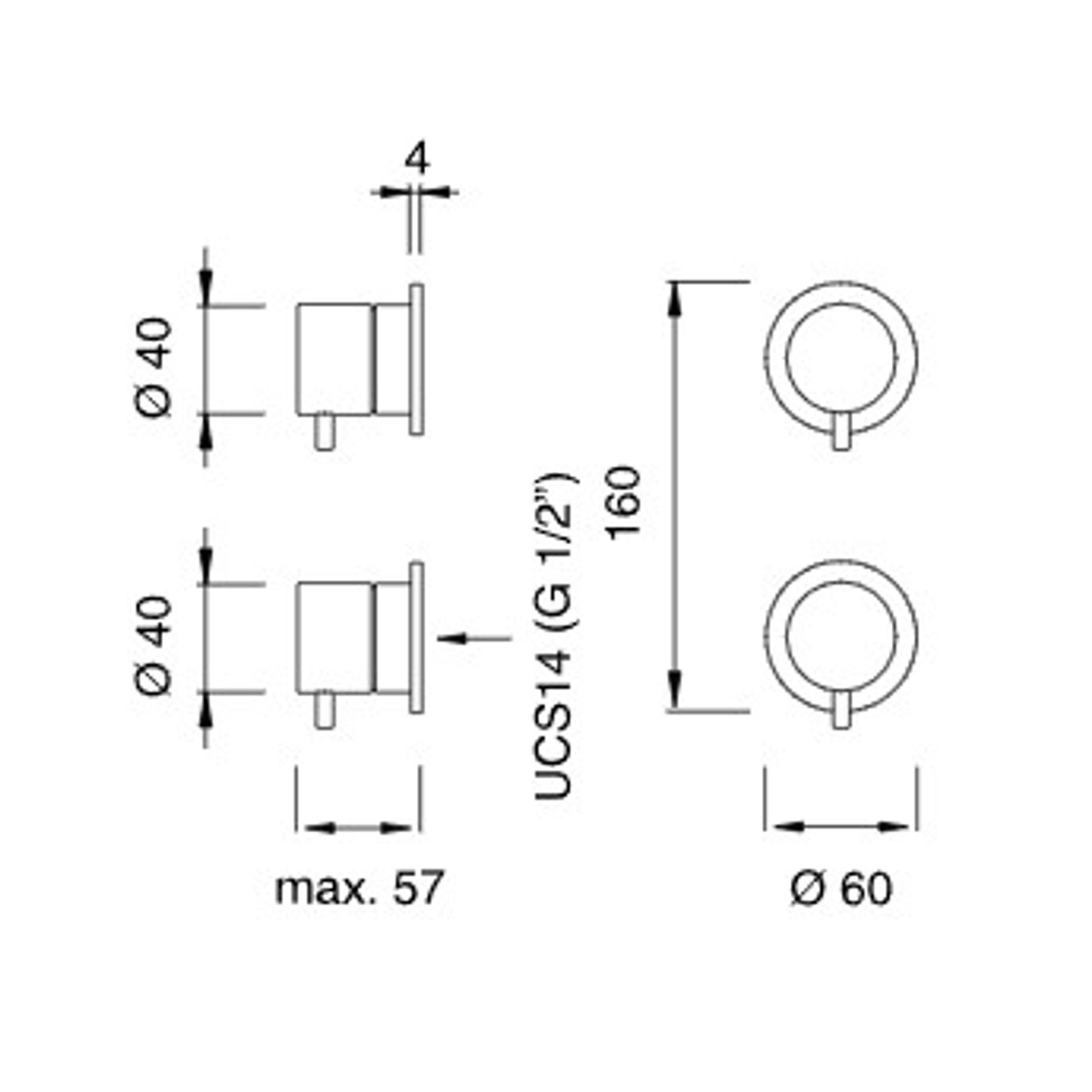 MILO 360 Shower Mixer Set by CEA gallery detail image