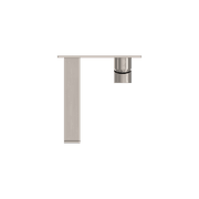 Bianca Wall Basin/Bath Mixer 187mm | Brushed Nickel gallery detail image