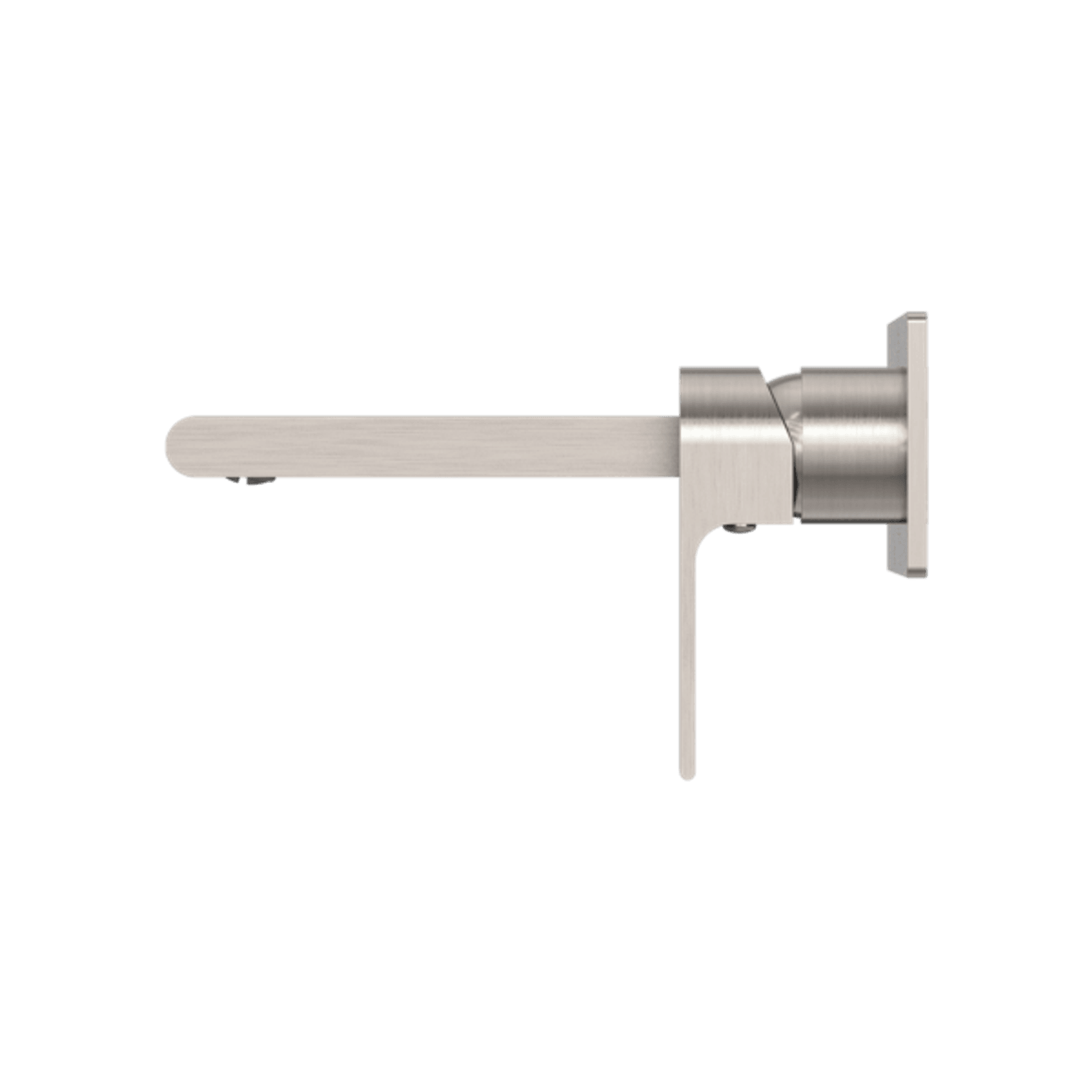 Bianca Wall Basin/Bath Mixer 187mm | Brushed Nickel gallery detail image