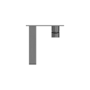 Bianca Basin/Bath Mixer 230mm | Gun Metal gallery detail image