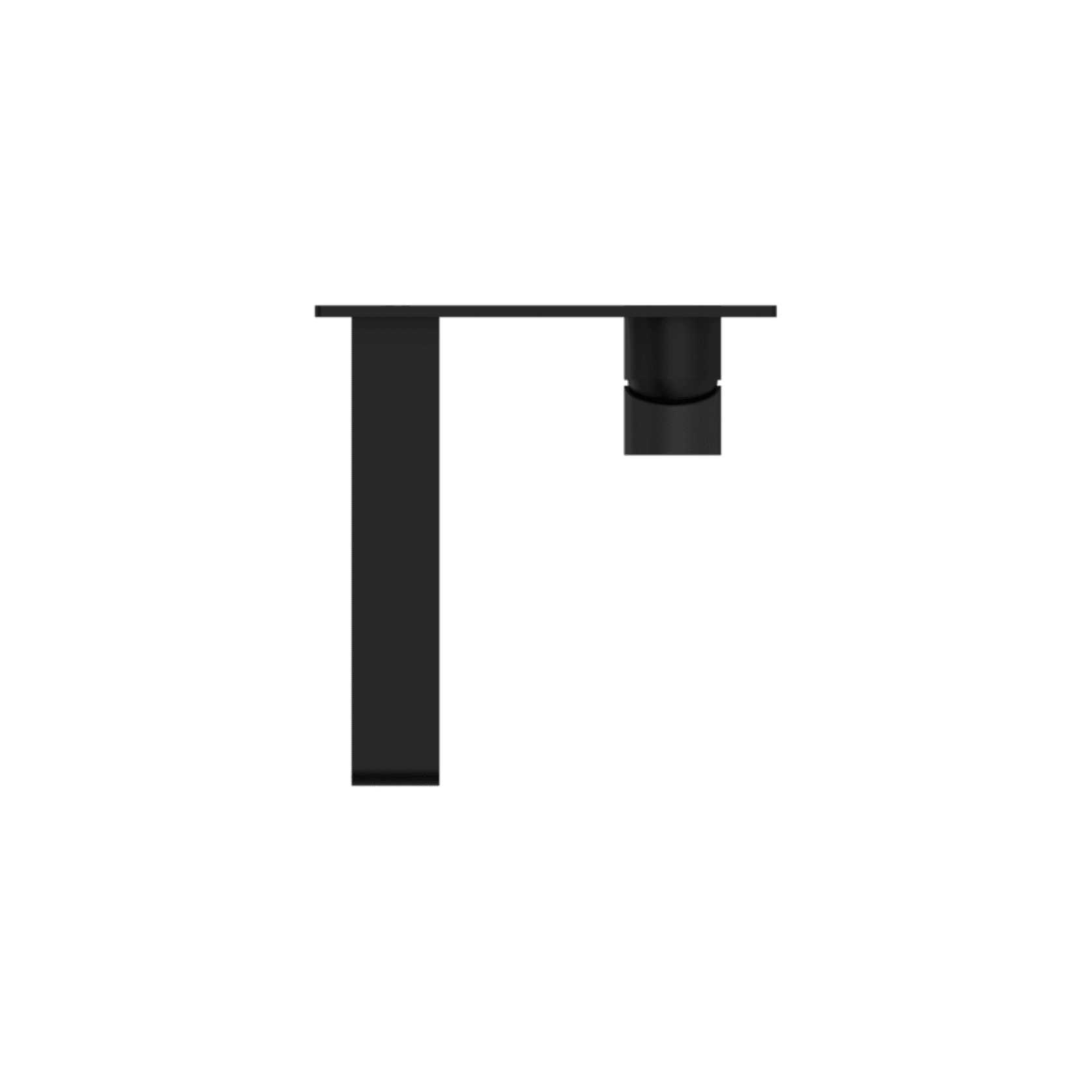 Bianca Wall Basin/Bath Mixer 187mm | Matte Black gallery detail image