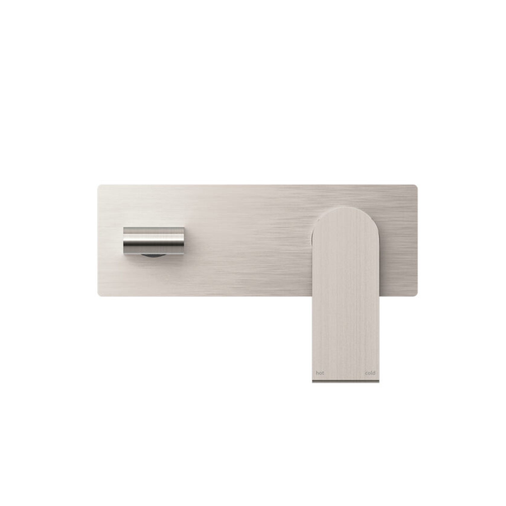 Bianca Wall Basin/Bath Mixer 187mm | Brushed Nickel gallery detail image