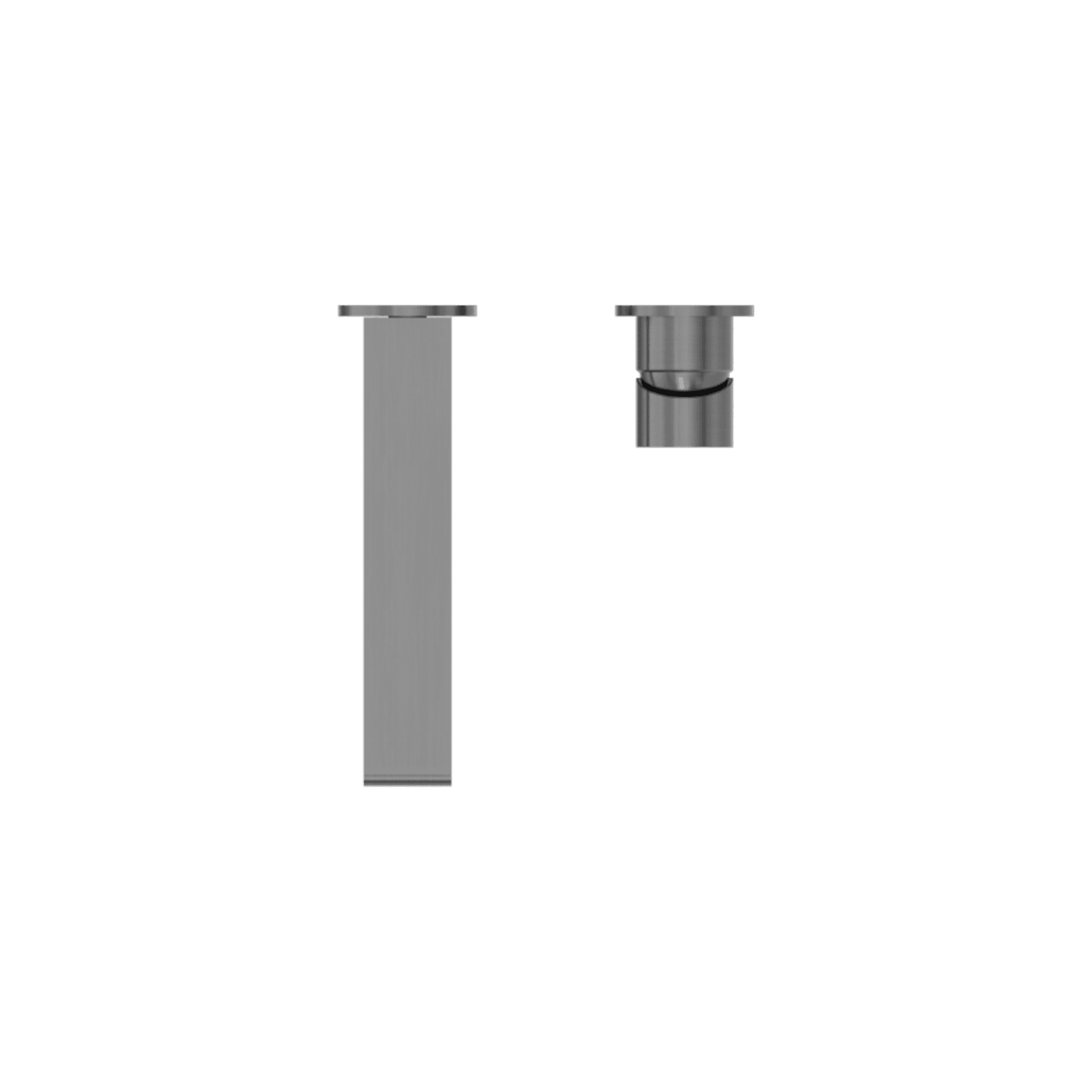 Bianca Basin/Bath Mixer Back Plate 230mm | Gun Metal gallery detail image