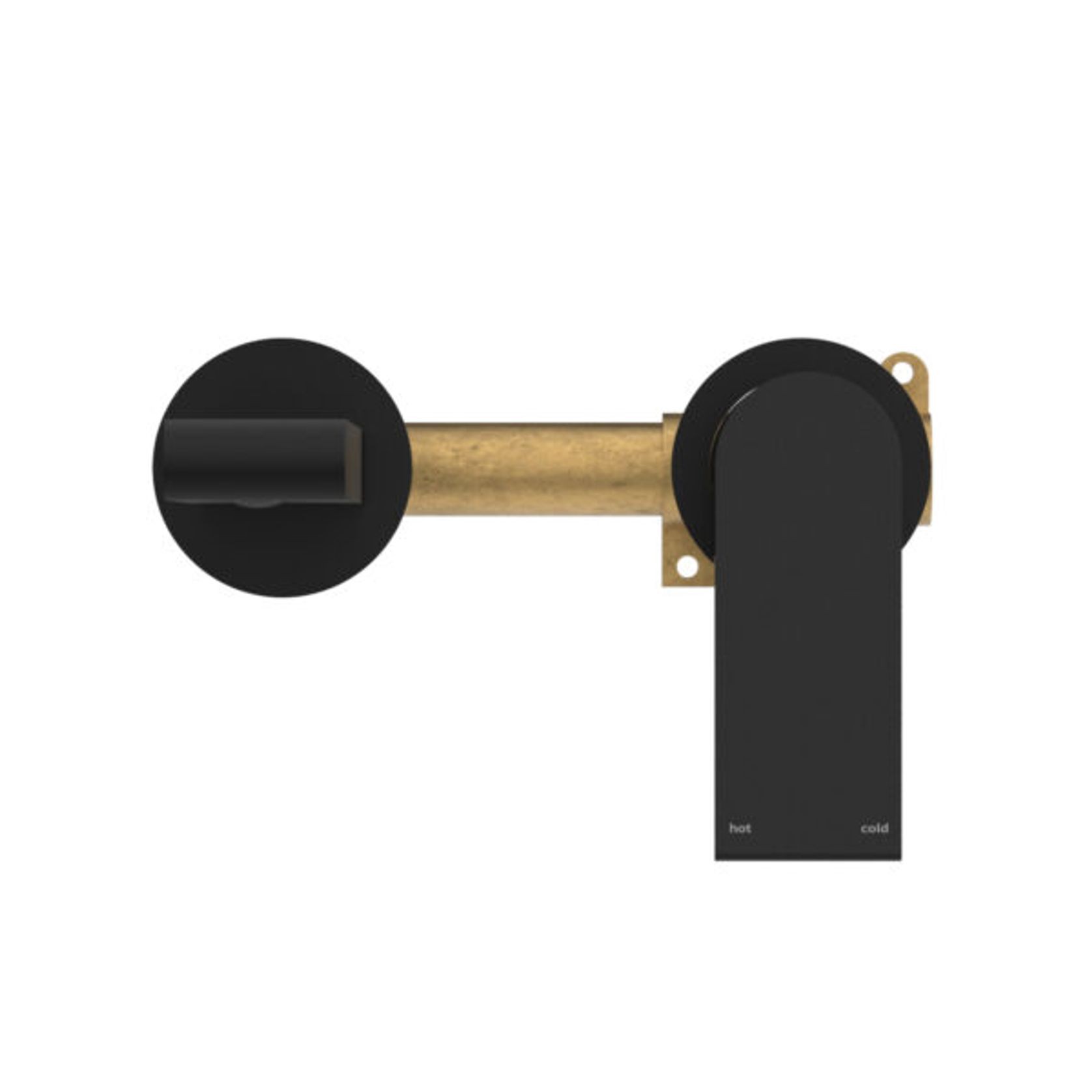 Bianca Mixer Separate Back Plate 187mm | Matte Black gallery detail image