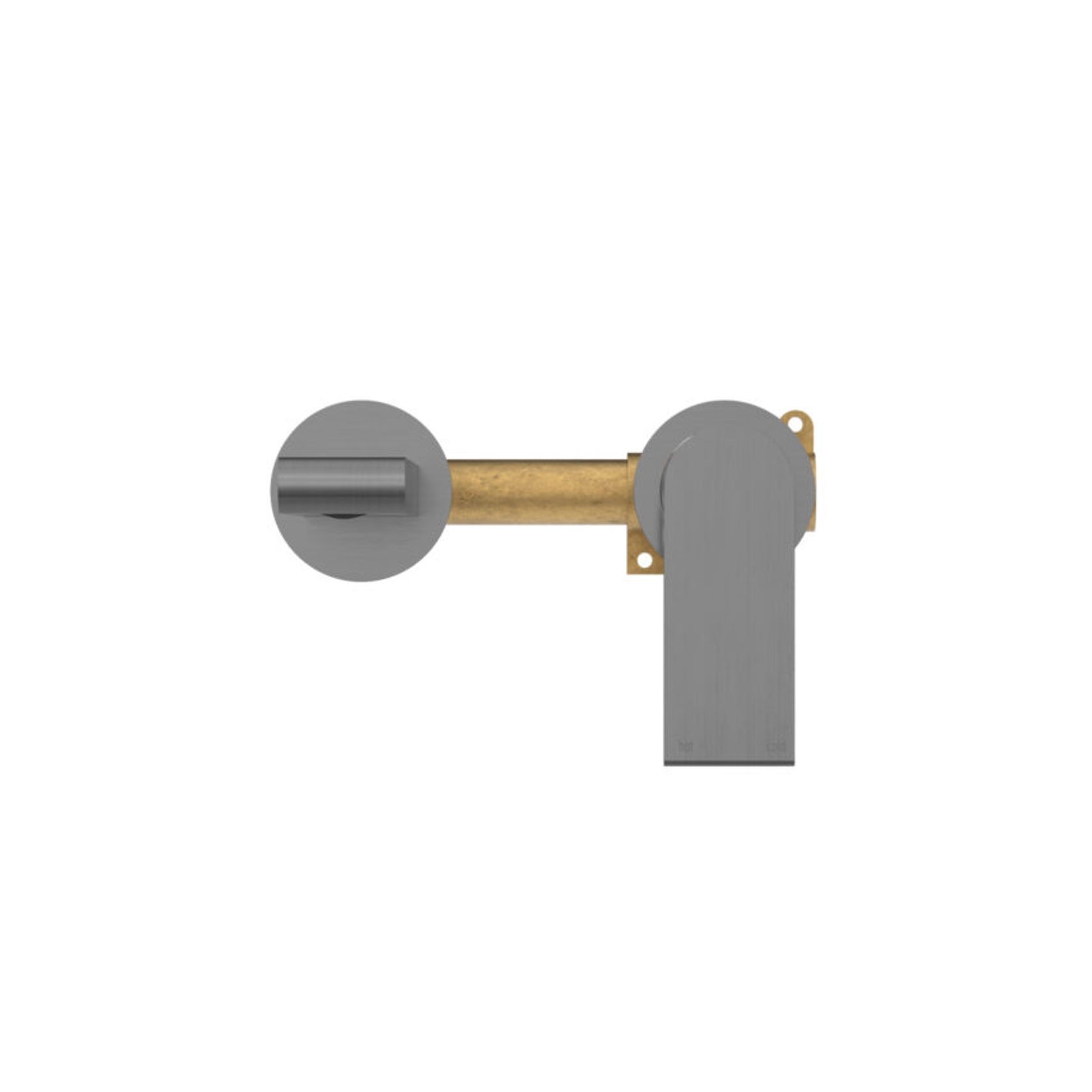 Bianca Basin/Bath Mixer Back Plate 230mm | Gun Metal gallery detail image