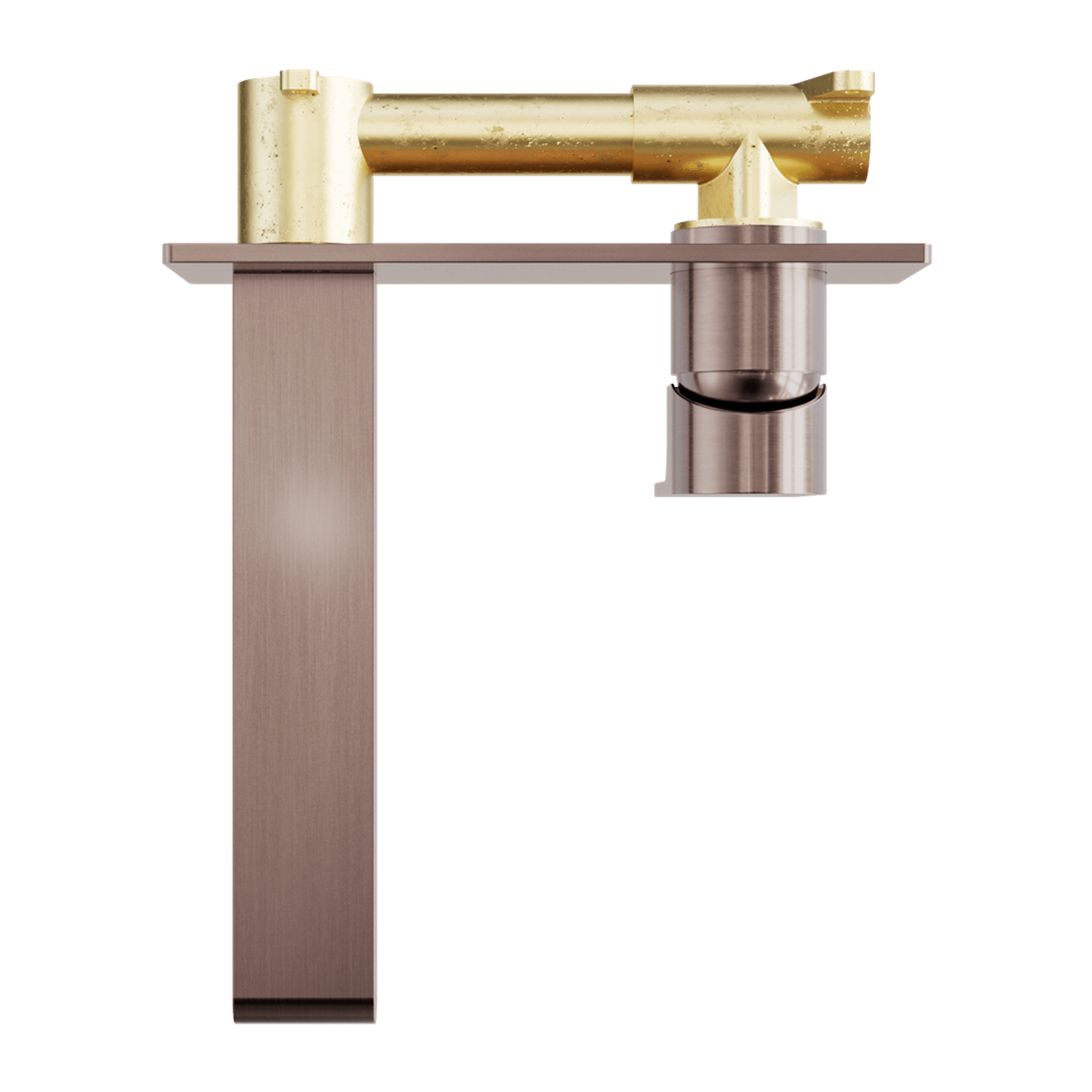 Bianca Wall Basin/Bath Mixer 187mm | Brushed Bronze gallery detail image
