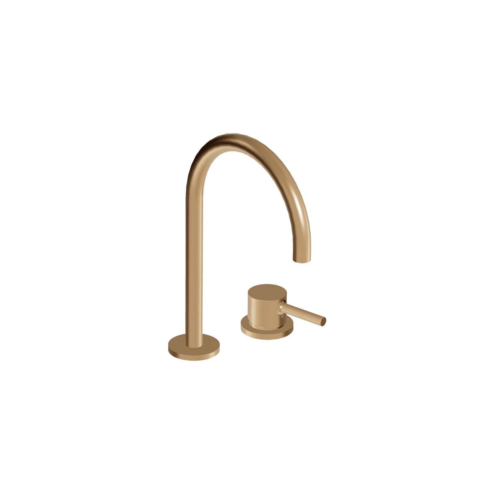 Pan S 2 Tap Hole Extended Height Goose Neck Basin Mixer gallery detail image