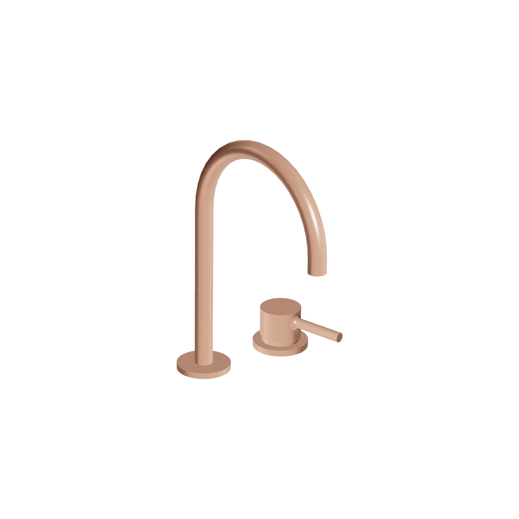Pan S 2 Tap Hole Extended Height Goose Neck Basin Mixer gallery detail image