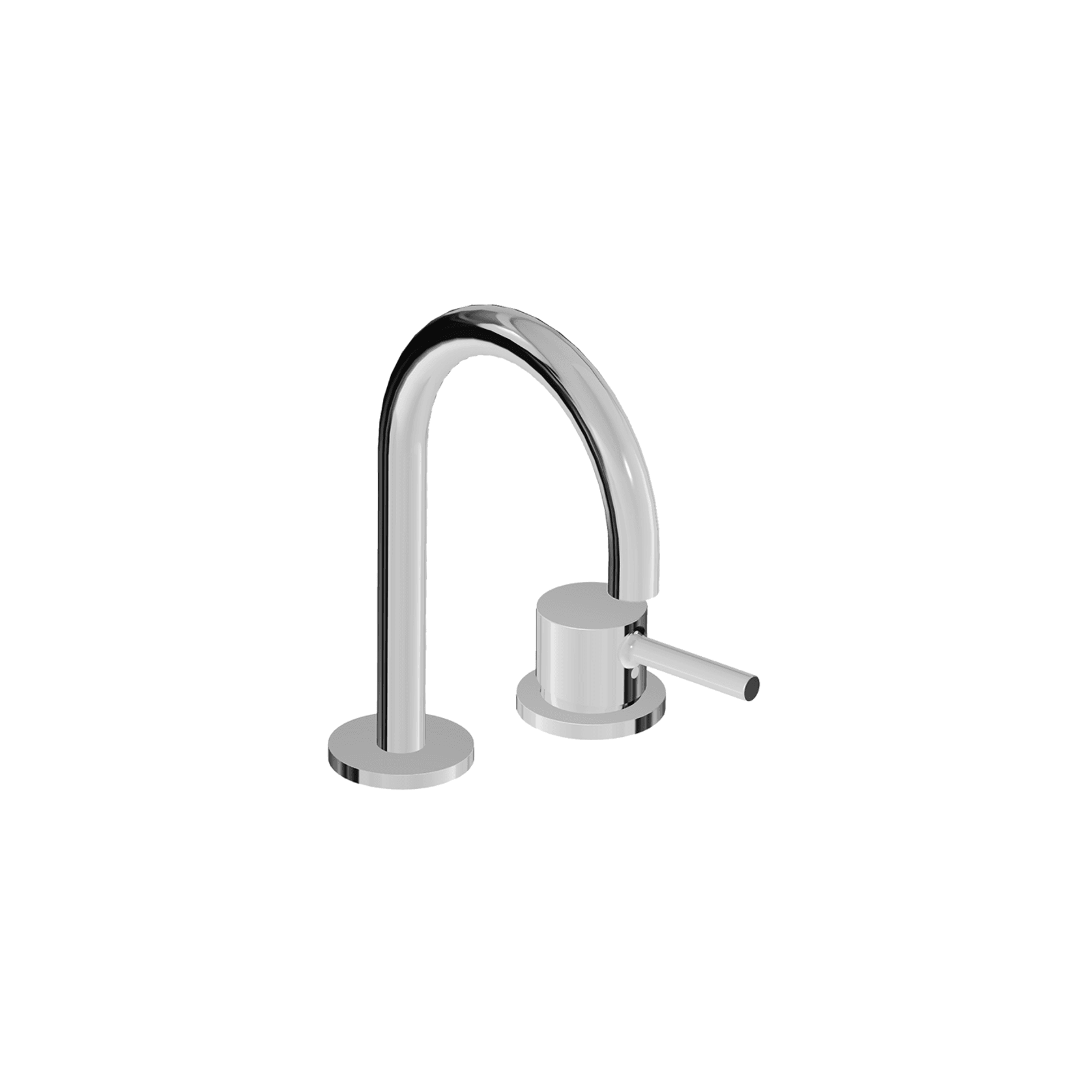 Pan S 2 Tap Hole Goose Neck Basin Mixer gallery detail image