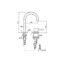 Pan S 2 Tap Hole Goose Neck Basin Mixer gallery detail image