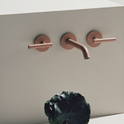 Pan S 3 Tap Hole Wall Mounted Basin Mixer 220mm gallery detail image