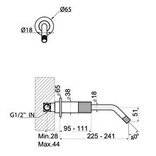 Antonio Frattini R217 Wall Mounted Tap gallery detail image