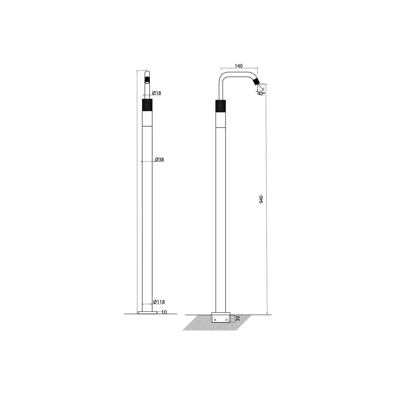 Antonio Frattini R223 Floor Standing Tap gallery detail image