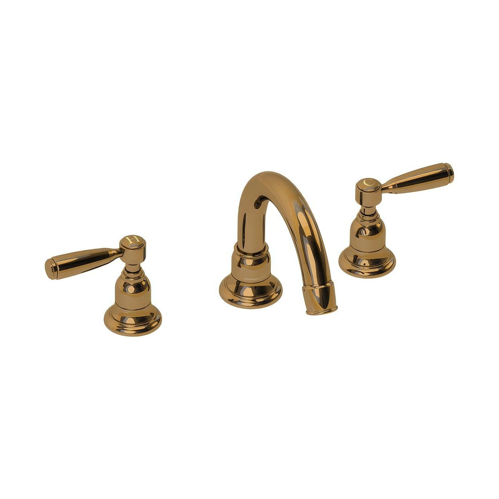 Fairfield - Metal lever basin tap with high spout gallery detail image