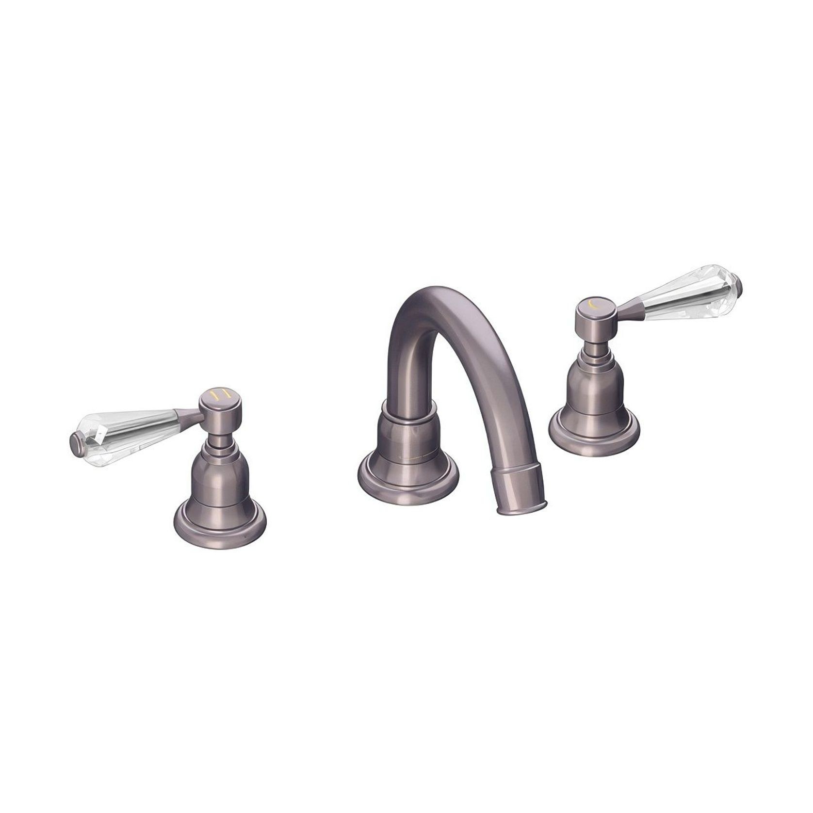 Fairfield - Crystal lever basin tap with high spout gallery detail image