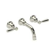 Fairfield - Wall mounted basin tap with metal levers gallery detail image